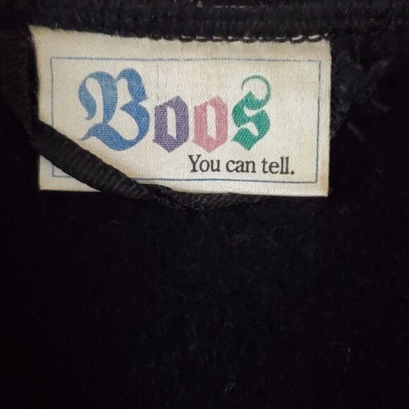 Boos Vintage Austrian Black Boiled Wool Jacket Size 38 - Picture 6 of 7